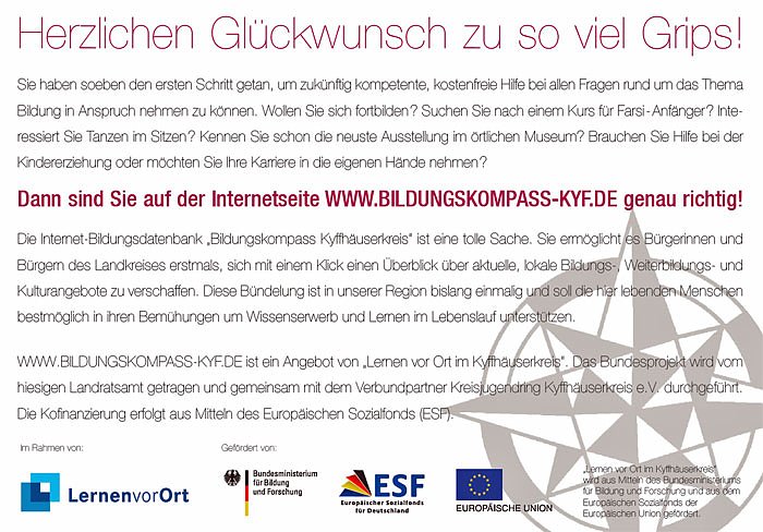 Bildungskompass verschafft &Uuml;berblick (Foto: Landratsamt Kyffh&auml;userkreis)