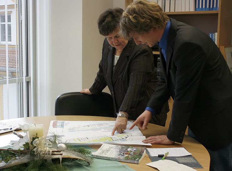 Darr im Gespr&auml;ch mit Frau Franke (Foto: privat)