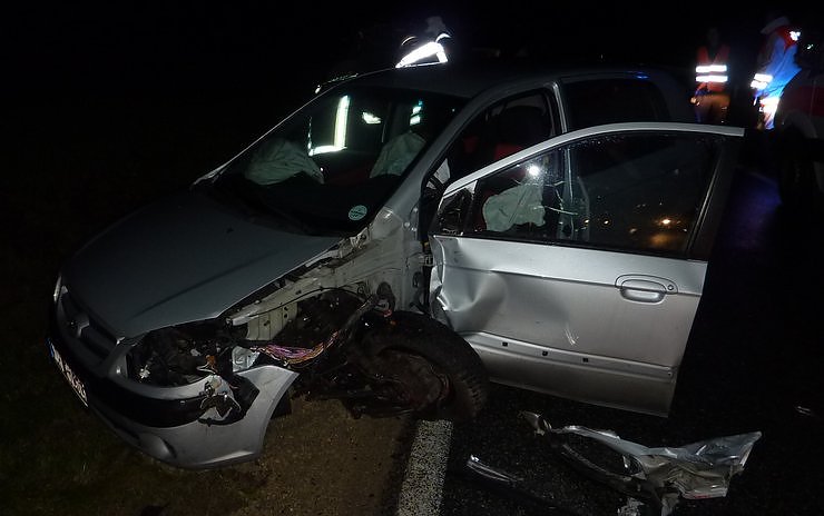 Unfall auf der B 4 (Foto: nnz)