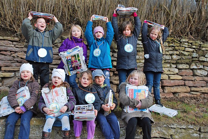 Altpapier gesammelt (Foto: Yvette Friedrich)