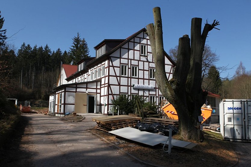 Das Umbau der Kalkh&uuml;tte ist fast abgeschlossen (Foto: Knauf)