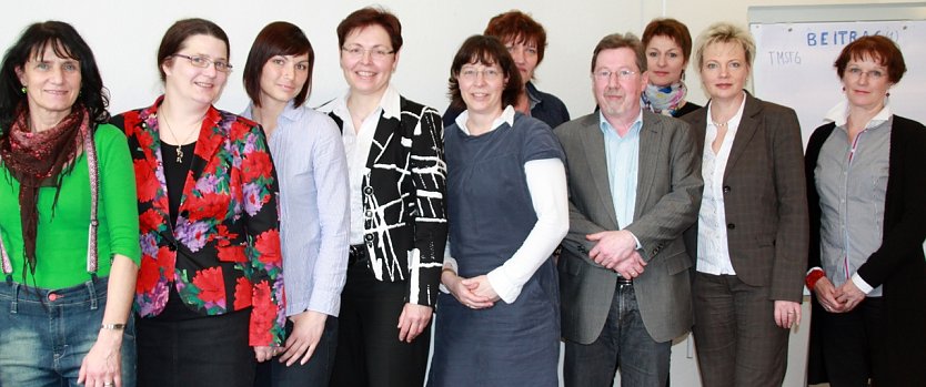 Projektgruppe mit Ministerin (Foto: privat) Projektgruppe mit Ministerin (Foto: privat)