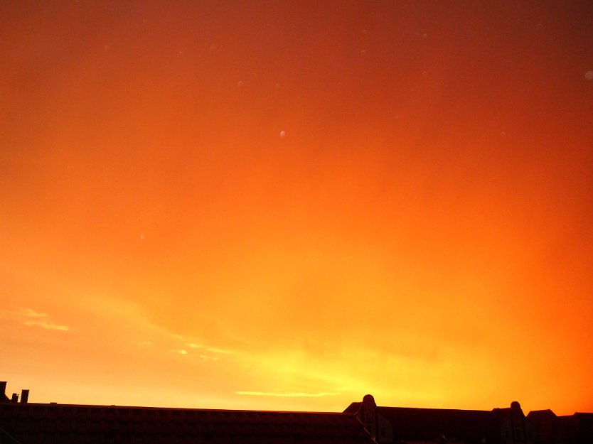 Abendhimmel &uuml;ber Nordhausen (Foto: Bernd Thielbeer)
