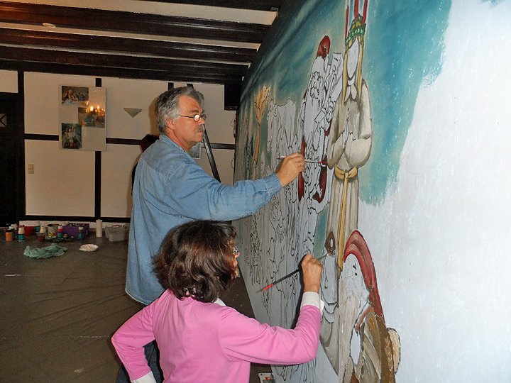 Th&uuml;ringens gr&ouml;&szlig;ter Adventskalender (Foto: Kreisjugendring Ro&szlig;leben)