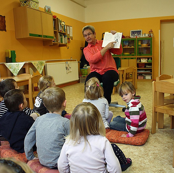 Vorlesetag im Kindergarten (Foto: Wahlkeisb&uuml;ro Steinke)
