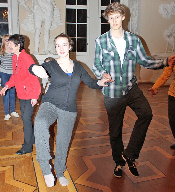 Training im Riesensaal (Foto: Karl-Heinz Herrmann)