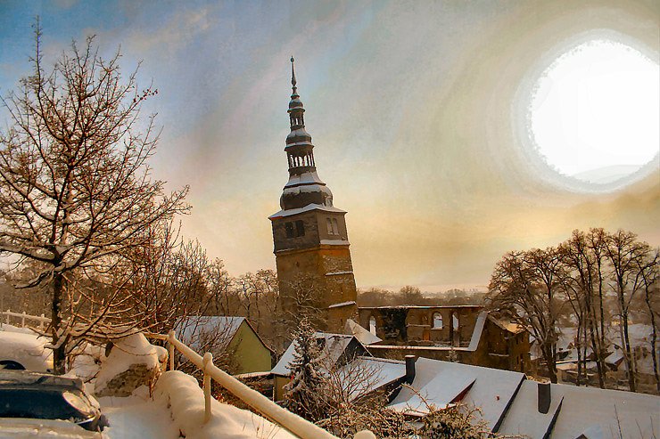 Der Schiefe Turm auf Facebook (Foto: Stadt Bad Frankenhausen)