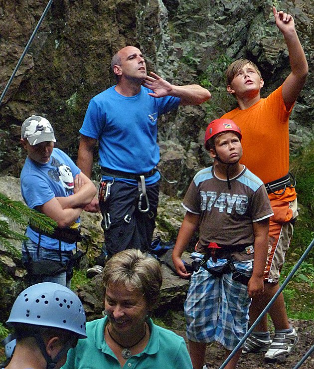 Kletterabenteuer im Th&uuml;ringer Wald (Foto: Kreisjugendring - Greu&szlig;en)