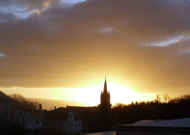 Sonnenaufgang am Valentinstag (Foto: Thomas Leipold)