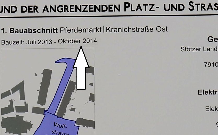 Schild - Termin ge&auml;ndert (Foto: nnz)