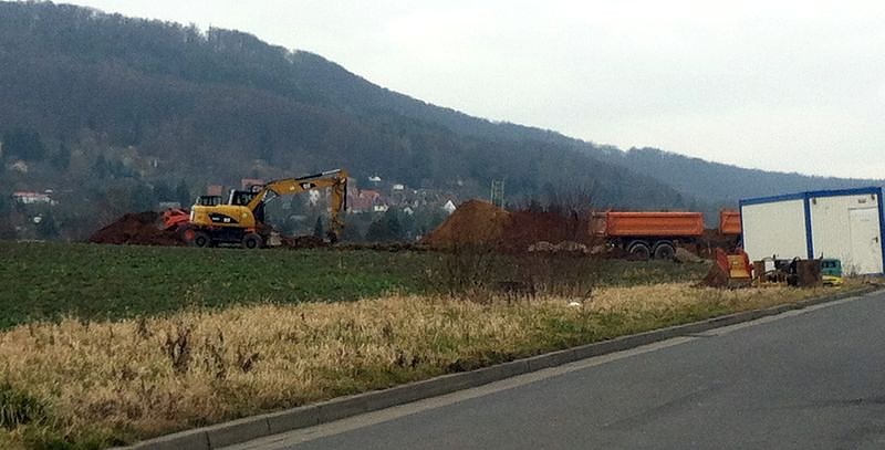 Es wird "gebuddelt" (Foto: M. Randel) Es wird "gebuddelt" (Foto: M. Randel)