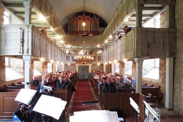 Strobel-Orgel in Schernberg (Foto: Evangelischer Kirchenkreis Bad Frankenhausen-Sondershausen)