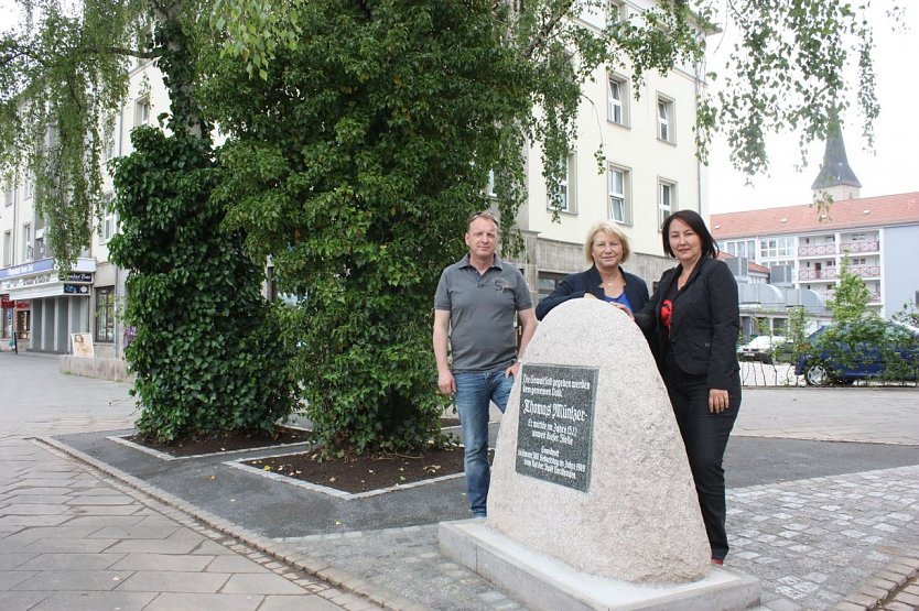 Das Denkmal für Thomas Müntzer erstrahlt in neuem Glanz (Foto: Patrick Grabe) Das Denkmal für Thomas Müntzer erstrahlt in neuem Glanz (Foto: Patrick Grabe)