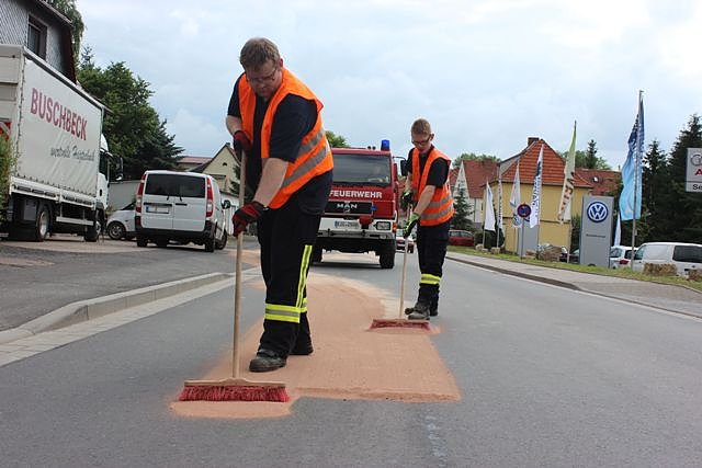 &Ouml;lspur (Foto: Feuerwehr Heiligenstadt)