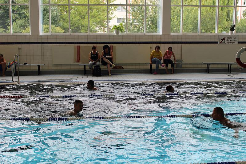 24-Stunden-Schwimmen 2014 gestartet (Foto: Karl-Heinz Herrmann)