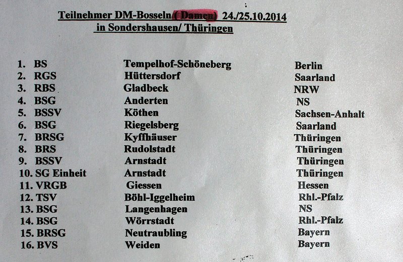 Mehr zur Bossel - DM (Foto: Karl-Heinz Herrmann) Mehr zur Bossel - DM (Foto: Karl-Heinz Herrmann)
