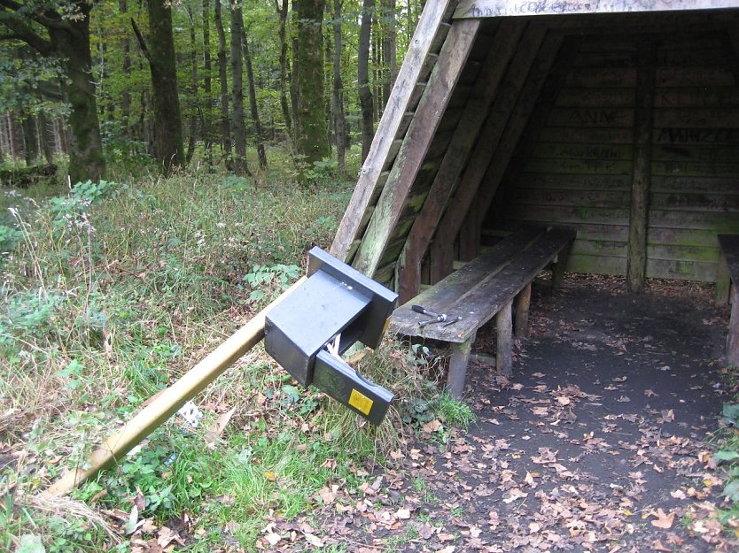 Stempelstelle v&ouml;llig zerst&ouml;rt (Foto: J. Jauer)