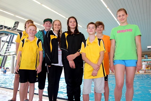 Sammelten viel Edelmetall: die Nordh&auml;user Schwimmer (Foto: Katja Schanz)