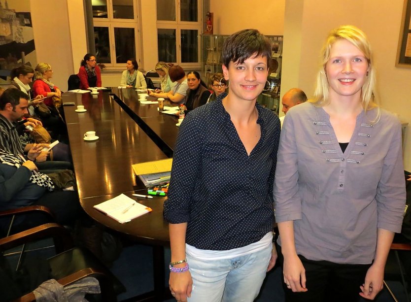Stadtelternsprecherin Anja Gerlach (links) und ihre Stellvertreterin Franziska Fricke (Foto: Stadtverwaltung Nordhausen)