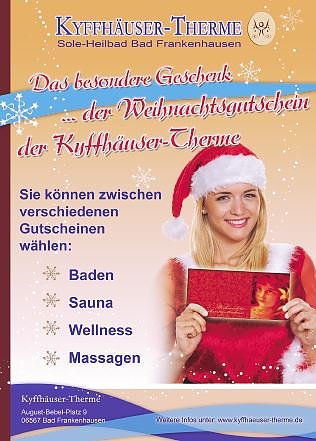Besinnliche Adventszeit in der Kyffh&auml;user-Therme ... (Foto: Stadtmarketing Bad Frankenhausen)