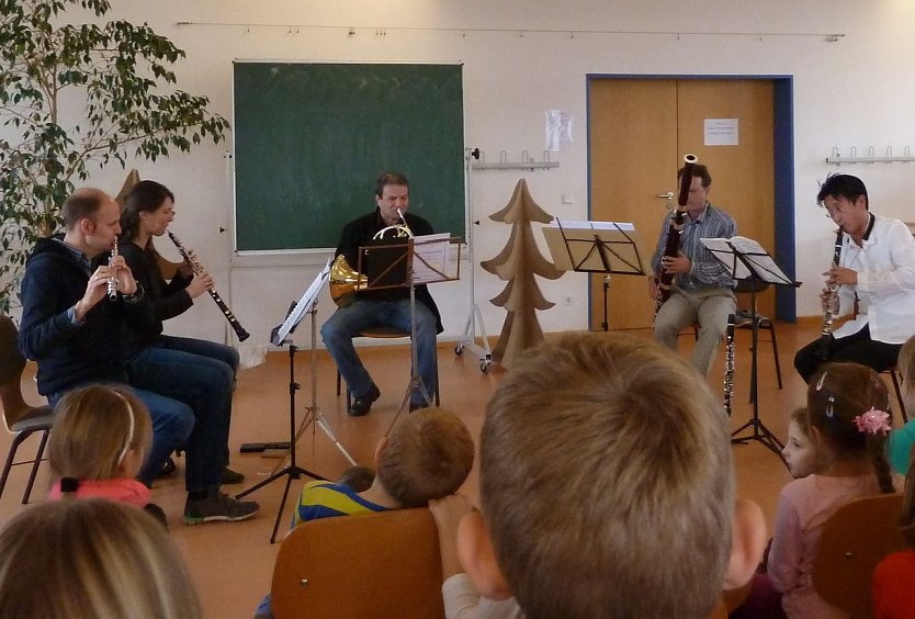 Zu Gast in der Schule in Nordhausen (Foto: privat)