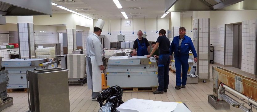Blick in die K&uuml;che des Klinikums (Foto: S&uuml;dharz Klinikum Nordhausen)