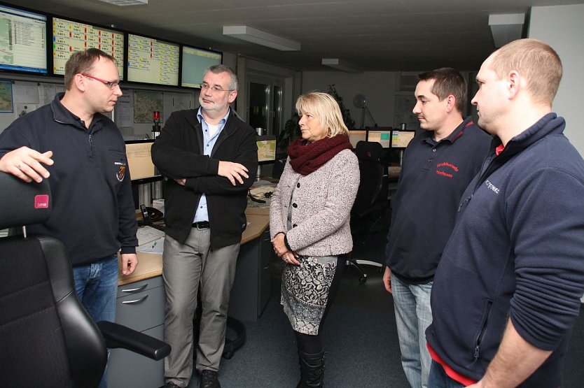 Besuch in der Leitstelle (Foto: P. Grabe|Stadtverwaltung Nordhausen)
