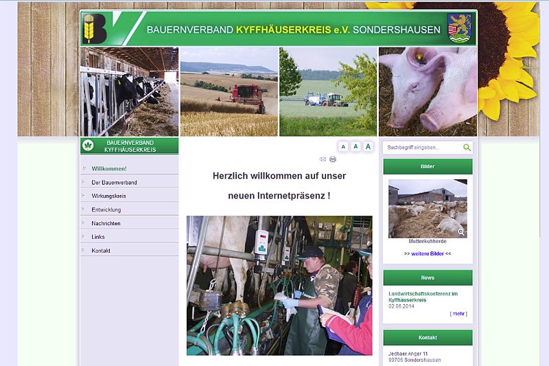 Kyffhäuser Bauern jetzt Online (Foto: Privat) Kyffhäuser Bauern jetzt Online (Foto: Privat)