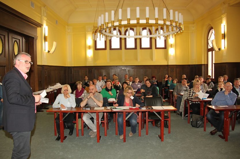 Die Nordh&auml;user Demokratiekonferenz am gestrigen Abend war gut besucht (Foto: Jessica Pieper)