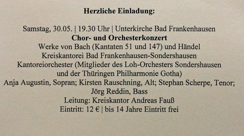 Gemeinsames Konzert Trinitatis klingt III (Foto: Karl-Heinz Herrmann)