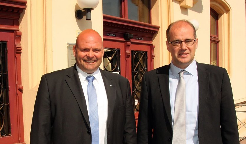 Der neue Landrat des Landkreises Nordhausen Matthias Jendricke (SPD) wird sich im Pr&auml;sidium des FSV Wacker 90 Nordhausen engagieren (Foto: Jessica Pieper)