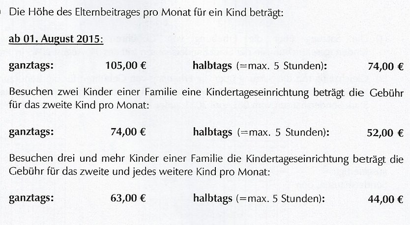 Beschluss &uuml;ber Geb&uuml;hrenerh&ouml;hung bei Kitas (Foto: Stadt Sondershausen)