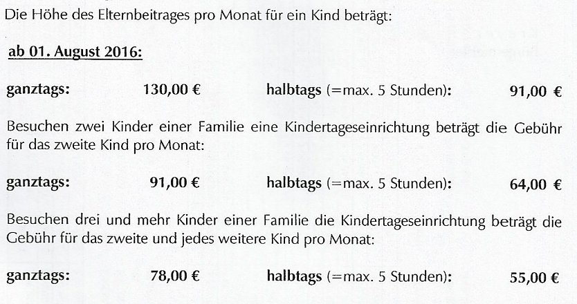 Beschluss &uuml;ber Geb&uuml;hrenerh&ouml;hung bei Kitas (Foto: Stadt Sondershausen)