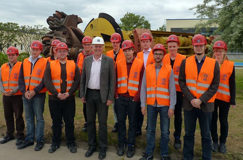 Zu Gast bei der Schachtbau Nordhausen GmbH (Foto: JU Nordhausen)