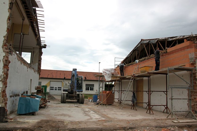 Bauarbeiten am Salzagraben (Foto: Jessica Pieper)