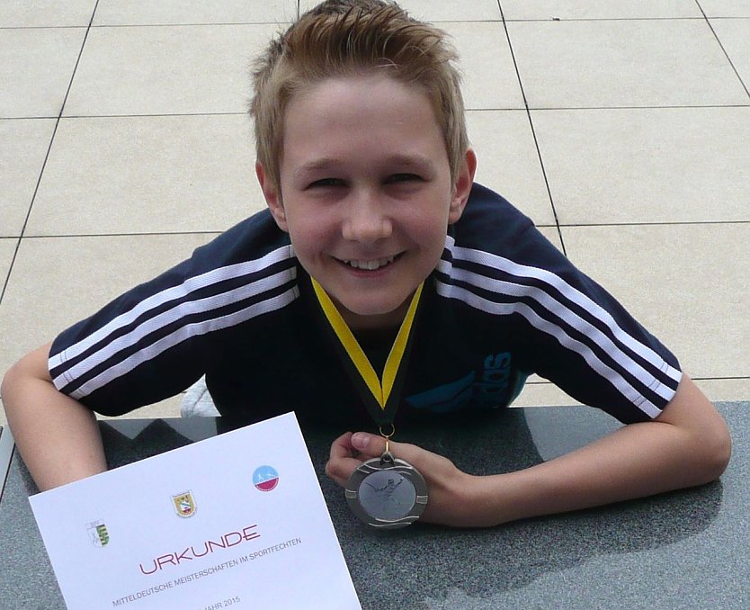 Teo Loesche holte Silber (Foto: privat)