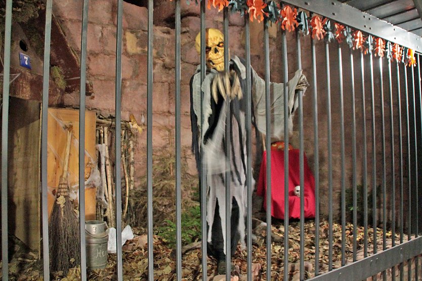 Gruselspa&szlig; hoch oben auf dem Kyffh&auml;user-Denkmal (Foto: Stadtmarketing Bad Frankenhausen)
