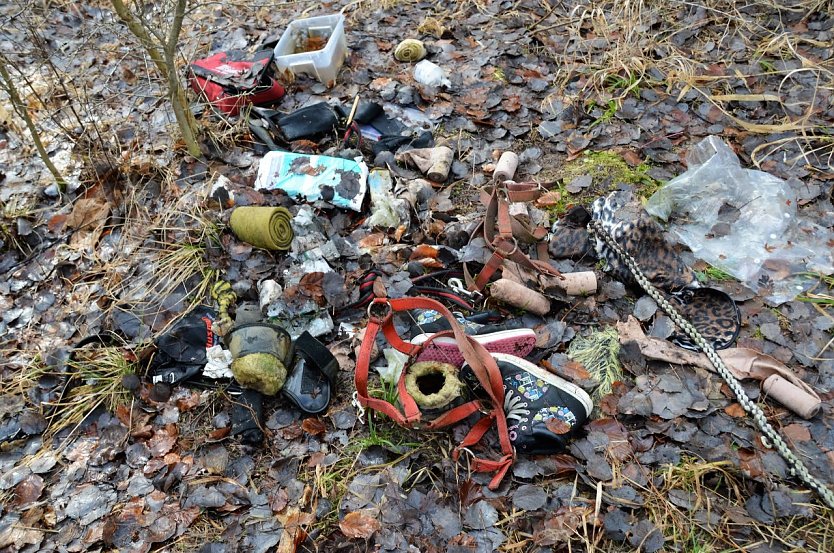 Illegale M&uuml;llentsorgung auf dem Forstberg � muss das sein?  (Foto: Lindner)