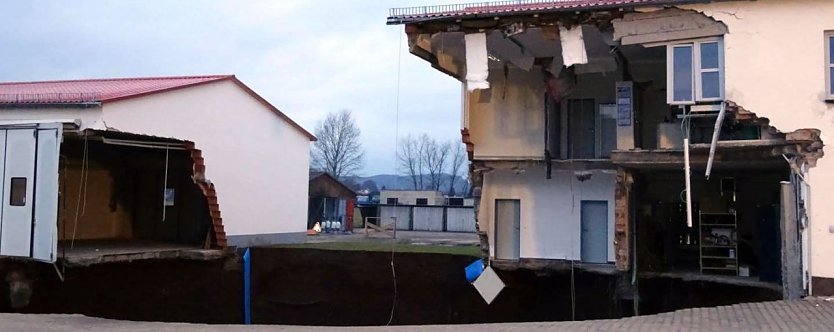 Eingest&uuml;rzt (Foto: J. Piper)