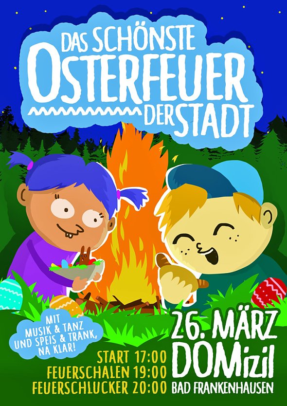 Osterfeuer am Domizil (Foto: Domizil)