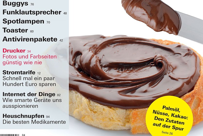 Cover test (Foto: Stiftung Warentest)