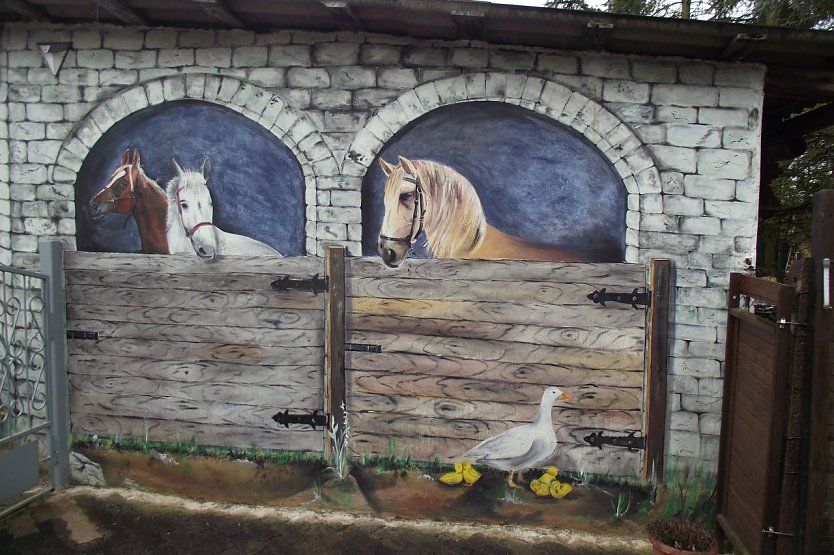 Wundersch&ouml;ne Wandbemalungen im heimischen Anwesen (Foto: Kurt Frank)