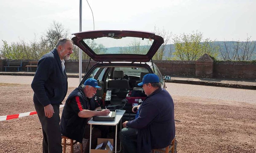 Funkamateure an der Reichsburg Kyffhausen (Foto: Markus Heise)