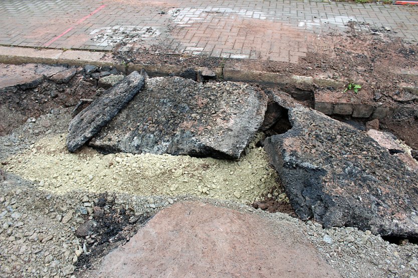 Havarie in der K&uuml;lz-Stra&szlig;e (Foto: Karl-Heinz Herrmann)