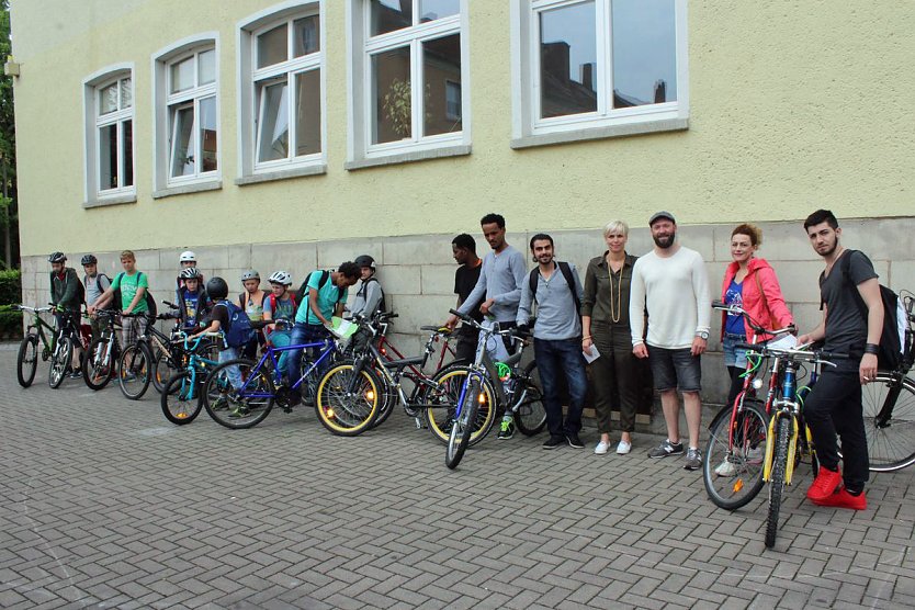F&uuml;r den Unstrut-Werra-Radweg geworben (Foto: Karl-Heinz Herrmann)