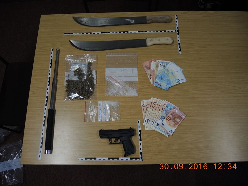 Das Ergebnis der Durchsuchung  (Foto: Polizei)