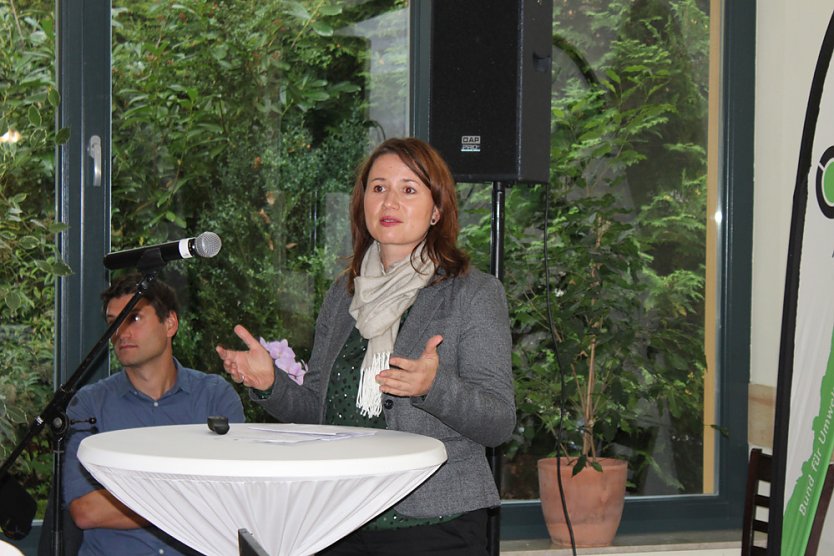 Aus der Rede der Umweltministerin (Foto: Karl-Heinz Herrmann) Aus der Rede der Umweltministerin (Foto: Karl-Heinz Herrmann)
