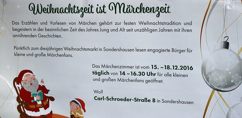 Weihnachtslesen in Sondershausen (Foto: Karl-Heinz Herrmann - Privat)
