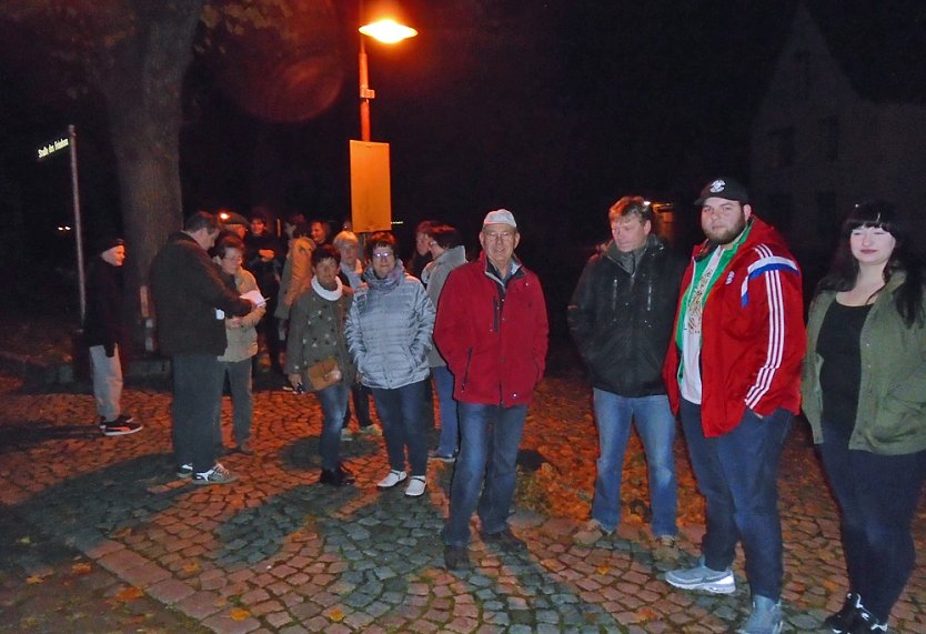 1. Geschichtliche Nachtf&uuml;hrung durch Etzleben (Foto: Peter Ke&szlig;ler)