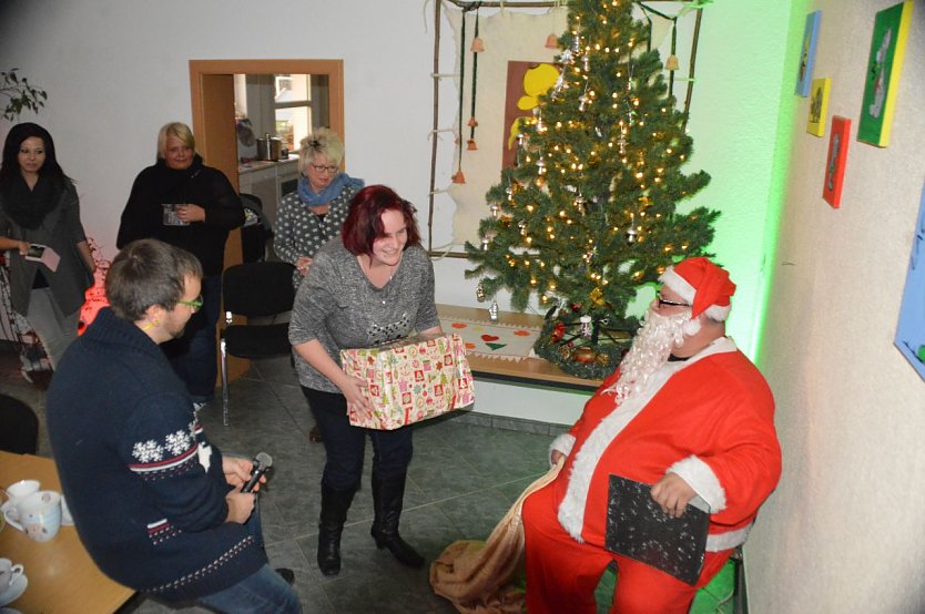 Weihnachtsmann kam schon nach Ebeleben (Foto: Radio Artern)